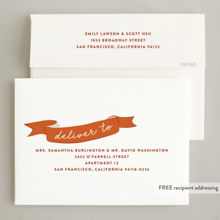 This is a pumpkin holiday photo cards with standard by Jennifer Lew called spool printing on recycled smooth signature in standard