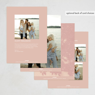 This is a blossom holiday photo cards with standard by Snow and Ivy called penumbra printing on recycled smooth signature in standard