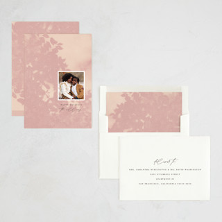This is a blossom holiday photo cards with standard by Snow and Ivy called penumbra printing on recycled smooth signature in standard