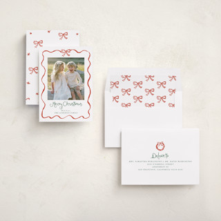 This is a candy cane holiday photo cards with standard by Cass Loh called quirky fun printing on recycled smooth signature in standard