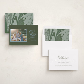 This is a evergreen holiday photo cards with standard by Erin Hodges called family traditions printing on recycled smooth signature in standard