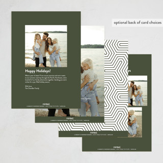 This is a fir holiday photo cards with standard by Up Up Creative called the little things printing on recycled smooth signature in standard