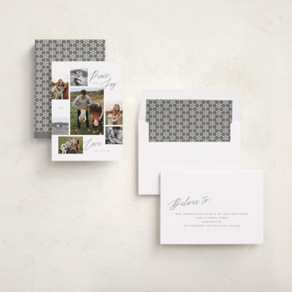 This is a stone holiday photo cards with standard by Michelle Taylor called scattered gallery printing on recycled smooth signature in standard