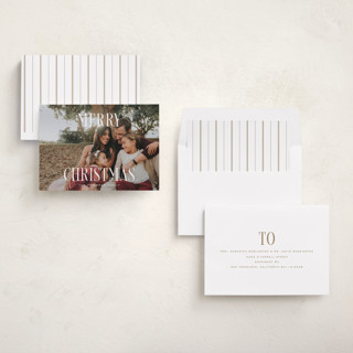 This is a snow holiday photo cards with standard by Rebecca Durflinger called christmas printing on recycled smooth signature in standard