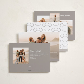 This is a snow holiday photo cards with standard by Emily Betts called magical printing on recycled smooth signature in standard