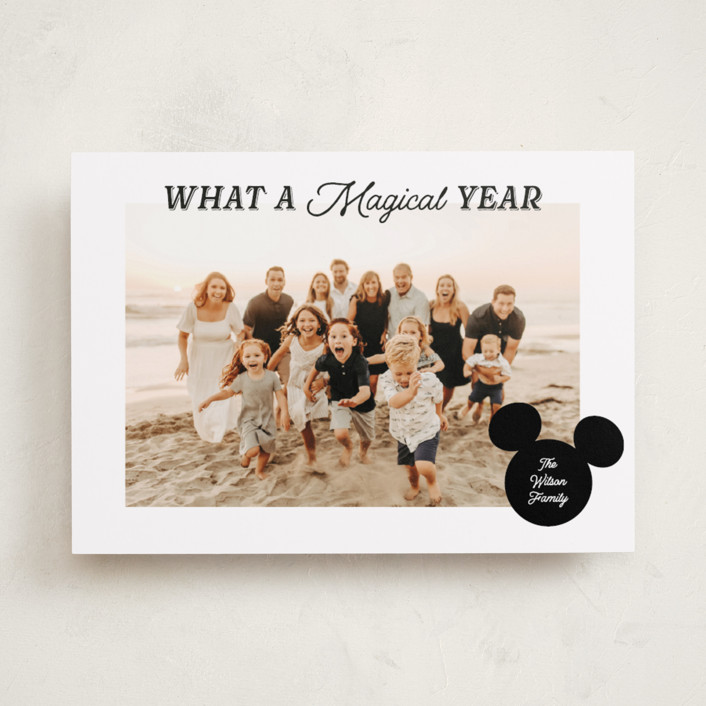 "Magical Year" - Holiday Photo Cards in Ink by Mackenzie Clarken.
