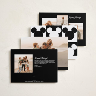This is a ink holiday photo cards with standard by Mackenzie Clarken called magical year printing on recycled smooth signature in standard