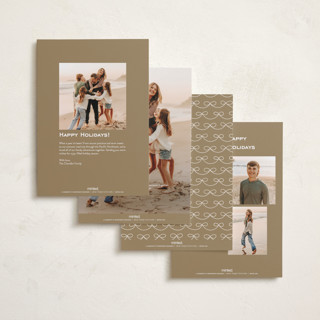 This is a snow holiday photo cards with standard by Jenny Millington called christmas gift printing on recycled smooth signature in standard