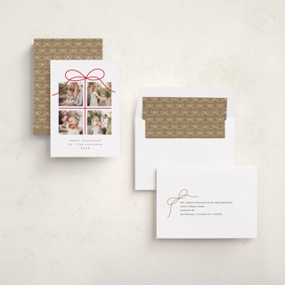 This is a snow holiday photo cards with standard by Jenny Millington called christmas gift printing on recycled smooth signature in standard