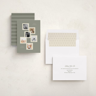 This is a sage holiday photo cards with standard by Lori Wemple called multi holiday printing on recycled smooth signature in standard