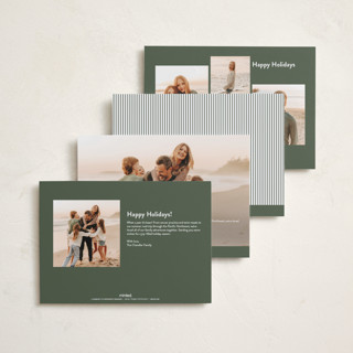 This is a balsam holiday photo cards with standard by Kristie Kern called the magnolia printing on recycled smooth signature in standard