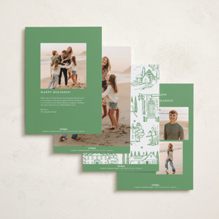 This is a fir holiday photo cards with standard by Teju Reval called festive home printing on recycled smooth signature in standard