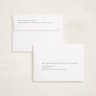 This is a snow holiday photo cards with standard by Kelly Schmidt called minimalist sidebar printing on recycled smooth signature in standard