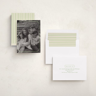 This is a lime holiday photo cards with standard by Ellen Schlegelmilch called sweetly framed printing on recycled smooth signature in standard