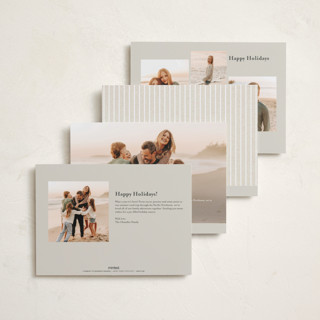 This is a snow holiday photo cards with standard by Amy Kross called bridges printing on recycled smooth signature in standard