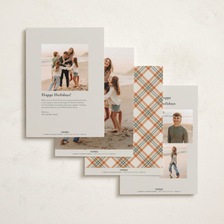 This is a cookie holiday photo cards with standard by Christy Hy Lee called together printing on recycled smooth signature in standard