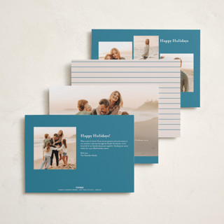 This is a wintermint holiday photo cards with standard by Mansi Verma called scripted holiday printing on recycled smooth signature in standard