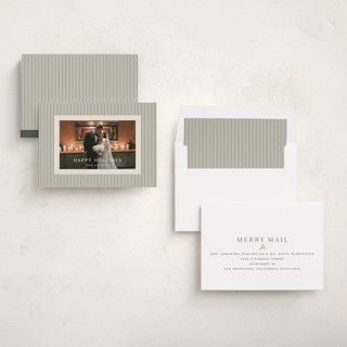 This is a balsam holiday photo cards with standard by Kristie Kern called the prep printing on recycled smooth signature in standard