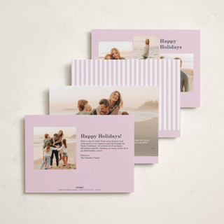 This is a winter rose holiday photo cards with standard by Baumbirdy called all merry days printing on recycled smooth signature in standard