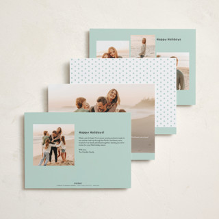 This is a snow holiday photo cards with standard by Snow and Ivy called frolicsome printing on recycled smooth signature in standard