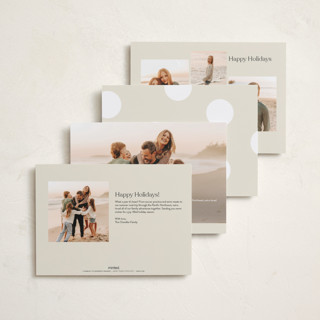 This is a cream holiday photo cards with standard by Ellen Schlegelmilch called cropped printing on recycled smooth signature in standard