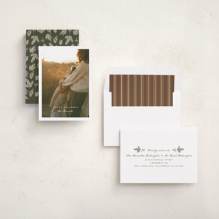 This is a snowdrop holiday photo cards with standard by Corinne Malesic called the way it is printing on recycled smooth signature in standard