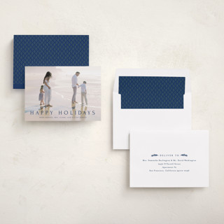 This is a juniper holiday photo cards with standard by Amy Kross called vast printing on recycled smooth signature in standard