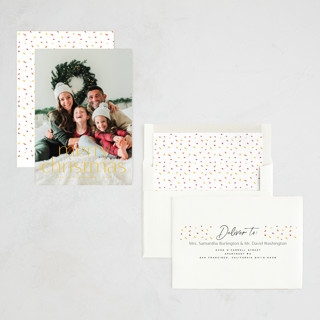 This is a lemon holiday photo cards with standard by MC Designs called twinkle printing on recycled smooth signature in standard