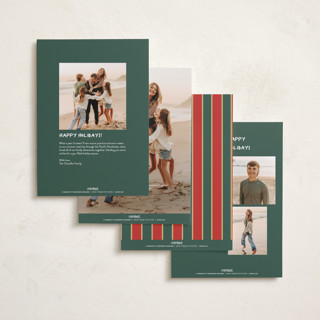 This is a onyx holiday photo cards with standard by Benita Crandall called vintage joy printing on recycled smooth signature in standard