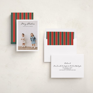 This is a onyx holiday photo cards with standard by Benita Crandall called vintage joy printing on recycled smooth signature in standard