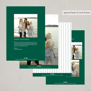 This is a pine holiday photo cards with standard by Jennifer Lew called classic home printing on recycled smooth signature in standard