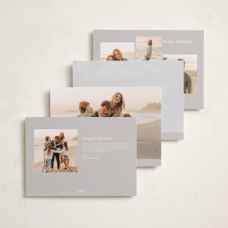 This is a ice holiday photo cards with standard by Anastasia Makarova called so merrier together printing on recycled smooth signature in standard