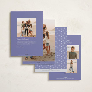This is a twilight holiday photo cards with standard by Sabrin Deirani called frozen magic holidays printing on recycled smooth signature in standard
