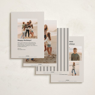 This is a coal holiday photo cards with standard by Pixel and Hank called the classic printing on recycled smooth signature in standard
