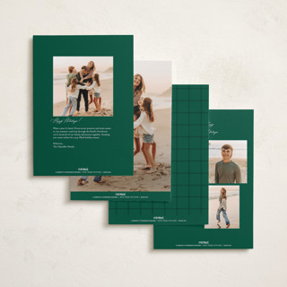 This is a forest holiday photo cards with standard by Stacey Meacham called simple border printing on recycled smooth signature in standard