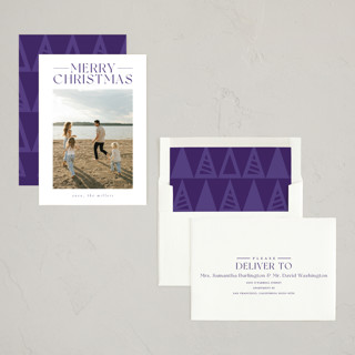 This is a sugar plum holiday photo cards with standard by Darryl Don Doctor called red printing on recycled smooth signature in standard