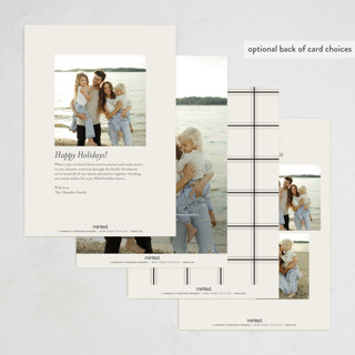 This is a latte holiday photo cards with standard by Carolyn Nicks called tree clip printing on recycled smooth signature in standard