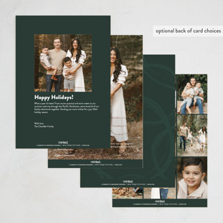 This is a forest holiday photo cards with standard by Jackie Crawford called joy is all around printing on recycled smooth signature in standard