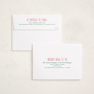 This is a cardinal holiday photo cards with standard by Owl and Toad called scrapbook printing on recycled smooth signature in standard