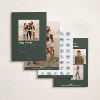 This is a fir holiday photo cards with standard by Laura Bercovich called merrily married printing on recycled smooth signature in standard