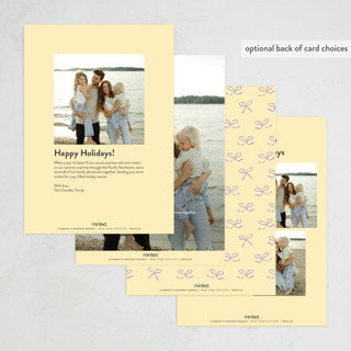 This is a lemonade holiday photo cards with standard by Owl and Toad called from our new home printing on recycled smooth signature in standard