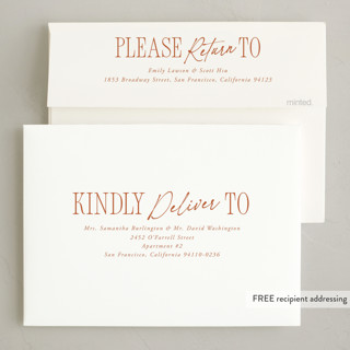 This is a tangerine holiday photo cards with standard by Jackie Crawford called quill pen five printing on recycled smooth signature in standard
