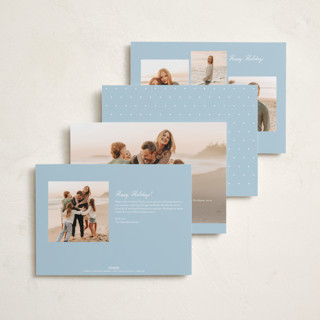 This is a frost holiday photo cards with standard by Ashley Iwafuchi called winter greetings printing on recycled smooth signature in standard