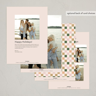 This is a coal holiday photo cards with standard by Design Lotus called holiday minimalist printing on recycled smooth signature in standard