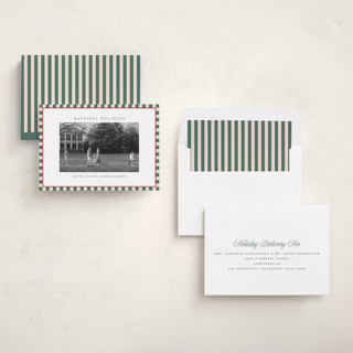 This is a spruce holiday photo cards with standard by Kristie Kern called the charleston printing on recycled smooth signature in standard