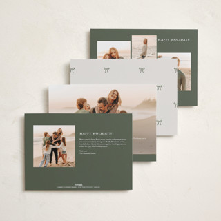 This is a snow holiday photo cards with standard by Jackie Crawford called scripted penmanship frame printing on recycled smooth signature in standard