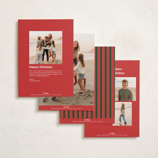 This is a holly holiday photo cards with standard by Morgan Kendall called layered frame printing on recycled smooth signature in standard