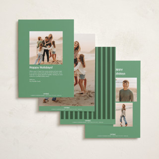 This is a poinsettia holiday photo cards with standard by Morgan Kendall called layered frame printing on recycled smooth signature in standard