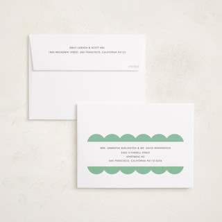 This is a mint chip holiday photo cards with standard by Morgan Kendall called layered frame printing on recycled smooth signature in standard