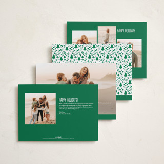 This is a snowball holiday photo cards with standard by Erica Krystek called grinch face printing on recycled smooth signature in standard